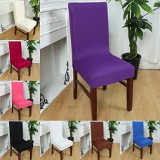 Envío libre 1 unid 17 colores Polyester Spandex comedor sillas cubiertas para la boda silla cubierta marrón Silla de comedor cubre ali-37208771